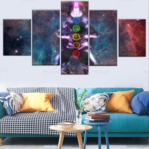 Modular Wall Art Pictures Canvas HD Printed Painting 5 Pieces Home Decor Bedroom Avatar The Last Airbender Aang Poster Movie