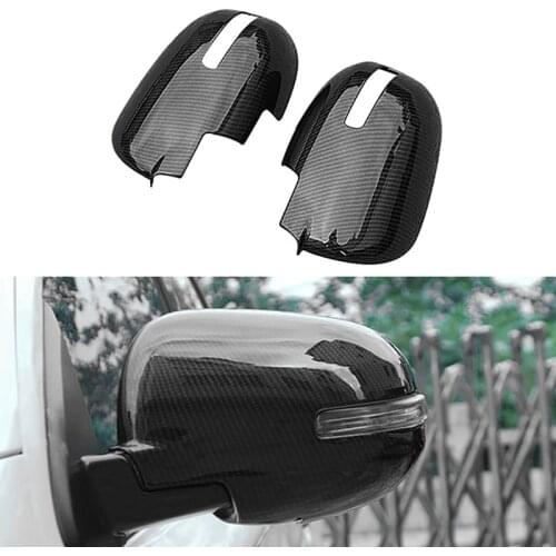 NEW-Carbon Fiber Car Side Door Rearview Mirror Cover Trim for Mitsubishi Outlander 2016 2017 2018 2019 2020