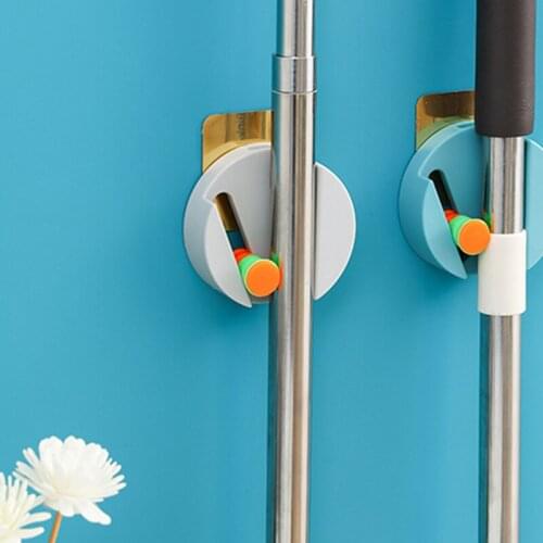 New Wall-mounted Mop Holder Multifunction Wall Organizer Rack Umbrella Wall Hangers Kitchen Accessories Holder Stand Wall Hooks