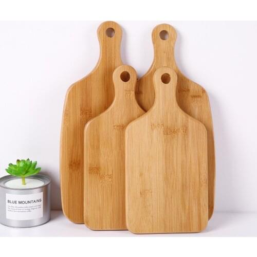 Wholesale Custom Portable Kitchen Eco Friendly Bamboo Cutting Board For Pizza Sushi