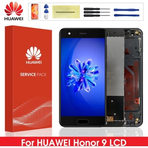 Original LCD For Honor 9 LCD Display Touch Screen Digitizer with Frame For Huawei Honor9 LCD Display STF-L09 STF-AL10 STF-AL00