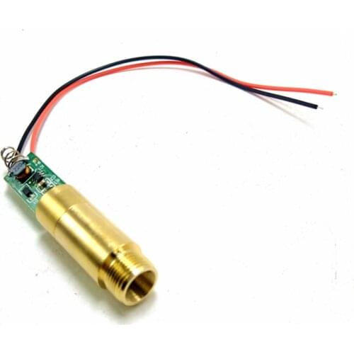 Industrial Lab APC 450nm 100mw Pure Blue Laser Diode Dot Module 12x35mm Brass Housing 3.7V-4.2V