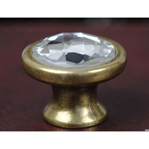 Luxury Blue green Crystal Wine Cabinet handles black Cupboard Pull Bronze Zinc Dresser Drawer Wardrobe Funrinture handle