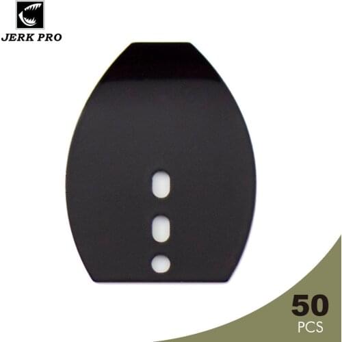 JERK PRO 50PCS Black Shakee Blades Making Bladed Swim Jigs Fishing Lures Accessories Anglers Tackle Craft