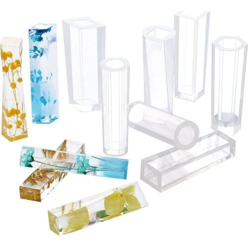 Mix Crystal Resin Molds Pendant Assorted Shapes Silicone Pendant DIY Molds Resin Moulds For DIY Jewelry Making Pendant Tools