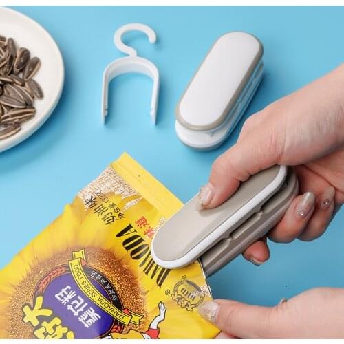 Snack Sealing Machine Portable Mini Small Plastic Sealing Machine Household Plastic Bag Food Sealer Hand Pressure Vacuum Sealer