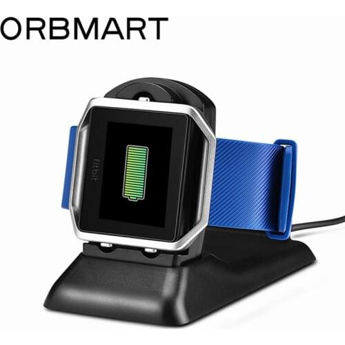 ORBMART 2 in 1 Charger Charging Stand With Cell Phone Holder Charging Desk Dock Station For Fitbit Blaze Smart Fitness Watch