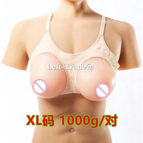1000g/pair transvestites and crossdressers for cosplay silicon breast boobs 36d 80D