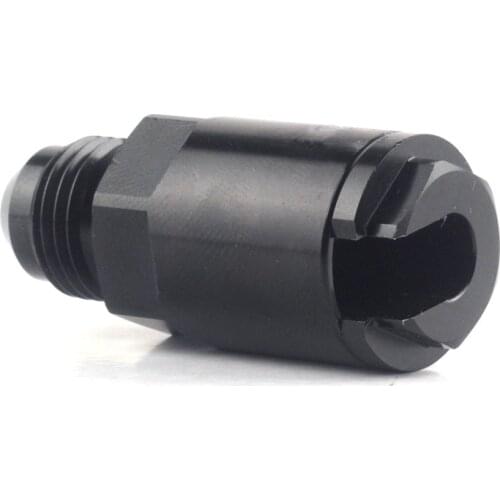 Aluminum 5/16" female to AN6 male SAE Straight Quick-Disconnect Push-On EFI Fitting Connector Rail Line Adapter