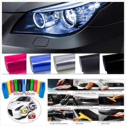 Car HeadLightDecor Vinyl Film Sticker For McLaren 650S 540C P1 12C MP4-12C X-1 Senna 720S 600LT 570S Mack Seat UD Trucks
