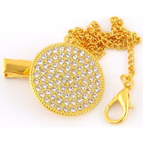 Bling Pacifier Clips Chain Dummy Clip Pacifier Holder Nipple Soother Chain For Infant Baby Feeding