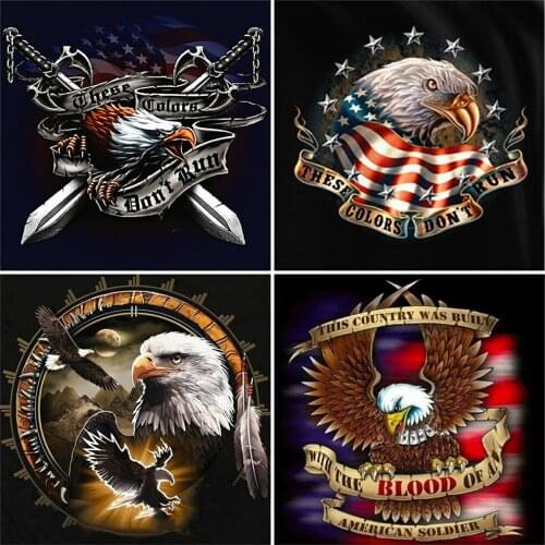 EverShine Diamond Embroidery Animal Cross Stitch Diamond Painting Eagle Picture Of Rhinestones Mosaic New Arrival Decor For Home