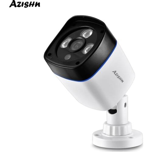 AZISHN H.265 IP Camera 1080P Security Outdoor Waterproof 2MP Night Vision CCTV Surveillance Video Network Cam 48V POE Optional