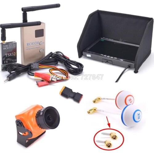 FPV Kit Combo A23 1500TVL Camera 2.1mm / 2.3mm + 5.8Ghz 600mw 48CH TS832 RC832 + 7 inch LCD 1024 x600 Monitor for F450 S500