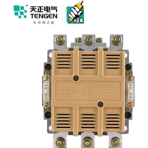 TENGEN BRAND contactor price CJ20-63A 220V 3NO 2NO+2NC 50Hz 3P electrical types