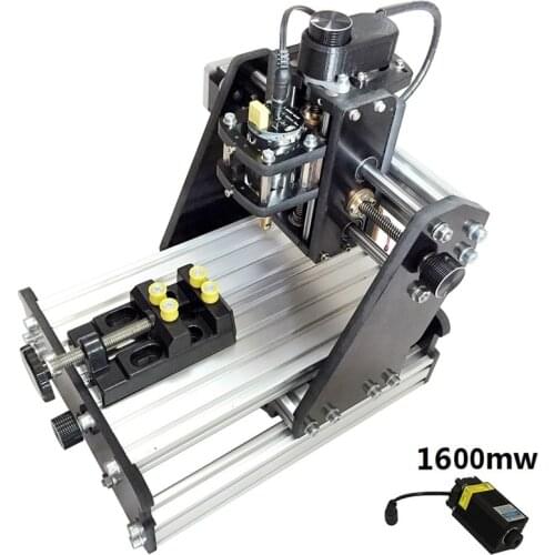 CNC 1510+1600mw laser GRBL control Diy high power laser engraving CNC machine,3 Axis pcb Milling machine,Wood Router+1.6w laser