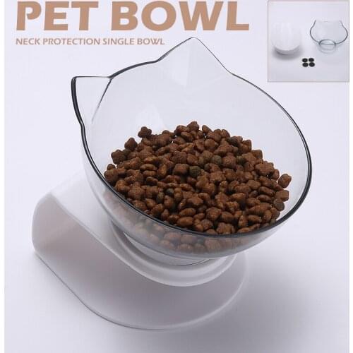 New Arrivals Raised Posture Pet Cat Single Bowl Elevated Slanted Stand For Small Animal Pet Bowl Dog Feeder