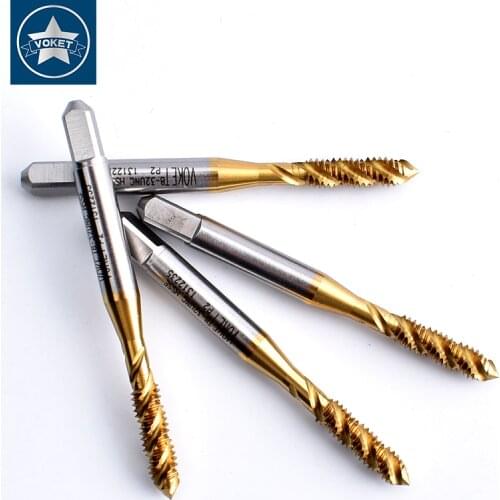 HSSE With TIN Sprial Fluted tap UNC 1-64 2-56 3-48 4-40 5-40 6-32 8-32 3/16-24 10-24 12-24 1/4-20 American Screw Thread taps