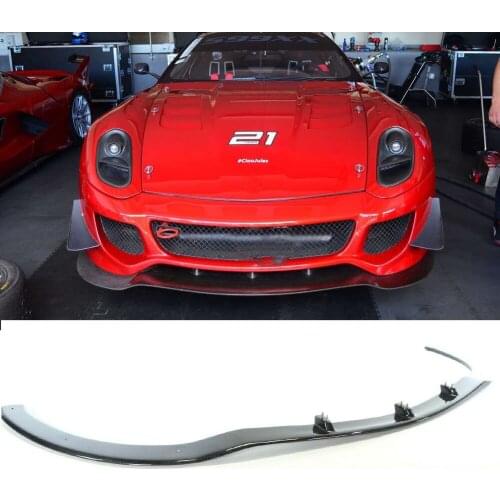 Carbon Fiber Car Front Bumper Lip Spoiler Ahead Bumper guard Case For Ferrari 599 Coupe 2006 2007 2008 2009 2010 Tuning Part