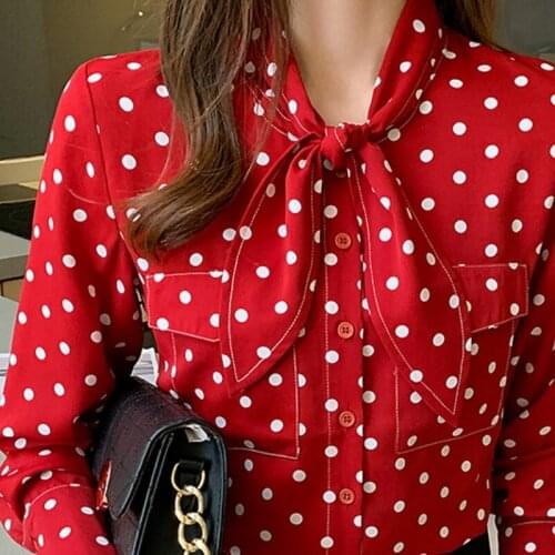 Блузки в горошек Qunque/群鹊 China At AliExpress