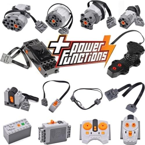 Technical parts Compatible All Brands multi power functions tool servo blocks train engine xl motor PF model sets 88002