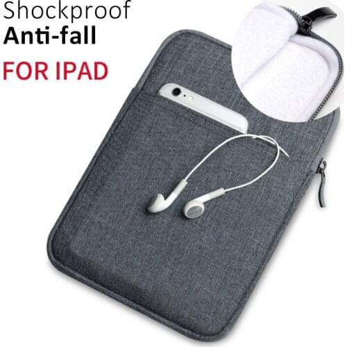 10.5 inch Tablet Thin Cover Cotton Sleeve Bag Casual Shockproof Portable Case For iPad 2 3 4 Protective Pouch Thick Capa Para