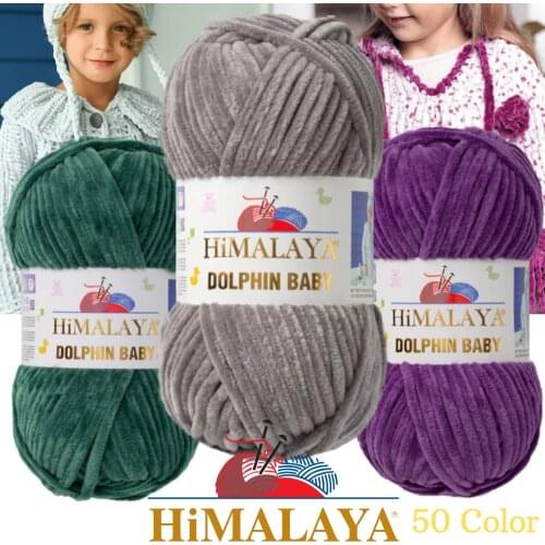 Polyester Knitted Yarn - 10 Color Options - 170 Meters (100gr) - Himalaya Dolphin Baby - Shawls - Accessories - Scarves - Cardigan - Sweater - Blouse - Blanket - Home Textile - Beret - Hat - Amigurumi - DIY