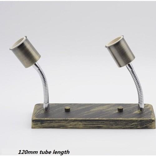 Vintage Loft rectangle E27 screw Lamp base holder 2 heads wall mounted For Living Room Bedroom Bedside Home Decor Coffee Shop
