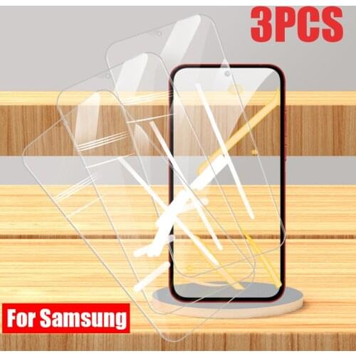 3Pcs Tempered Glass for Samsung Galaxy S20FE S10 Note 10 Lite Screen Protector for Samsung A50 A51 A70 A71 A40 A30 A10 A20E A01