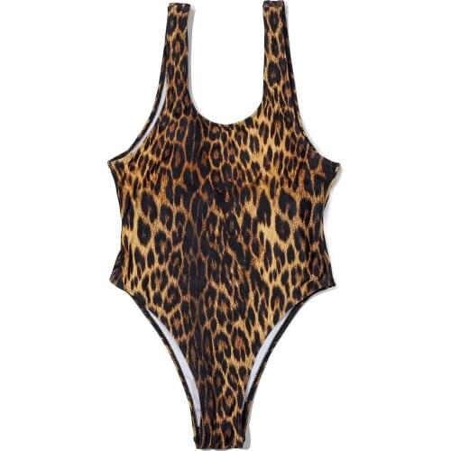 ZTVitality Leopard One Piece Swimsuit 2021 New Arrival Summer Beach Padded Bra Print Sexy Swimwear Women Bathing Suit Monokini