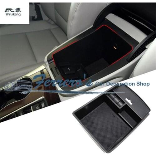 Free shipping 1pc car cover car sticker central armrest store content box cover for Acura TLX High quality
