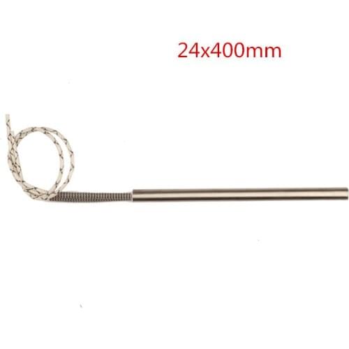 10 pcs Electric Heating Element Mould Wired Cartridge Heater 24x400mm /0.95x15.75",2400W/3000W/4000W SUS Heating Resistors