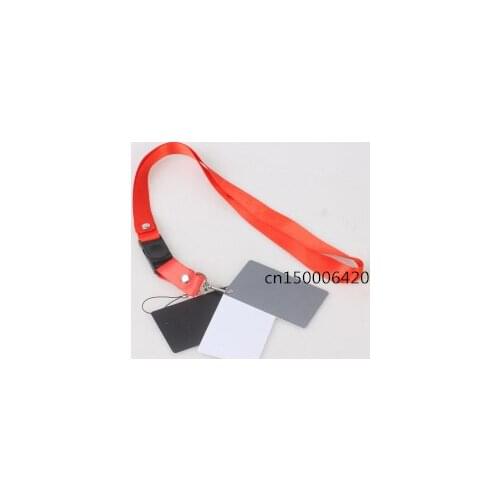 3in1 Digital Grey White Black 18% Gray Color White Balance Exposure Card +Strap