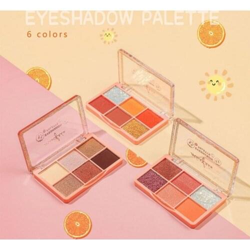 6 Colors Mashed Potato Eyeshadow Glitter Palette Glitter Big Sequin Eye Shadow Shimmer Long Lsting Makeup Cosmetic TSLM1