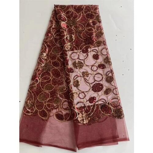 Africas latest tulle lace fabric 2020 high-quality embroidery lace French lace wedding dress material J36551