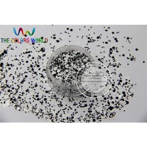 ARBG321-100 Mix Colors Solvent Resistant Glitter Mix Shapes Spangles for Nail Polish Acrylic,DIY supplies1pack=50g