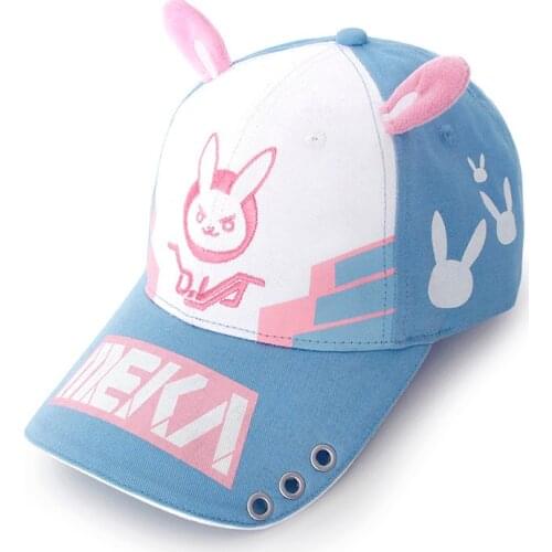 OW D.va DVA DARLING in the FRANXX Hat Rabbit Ear Meka 02 Adjustable Casquette Baseball Cap Snapback Caps Outdoor Sun Visor Hats
