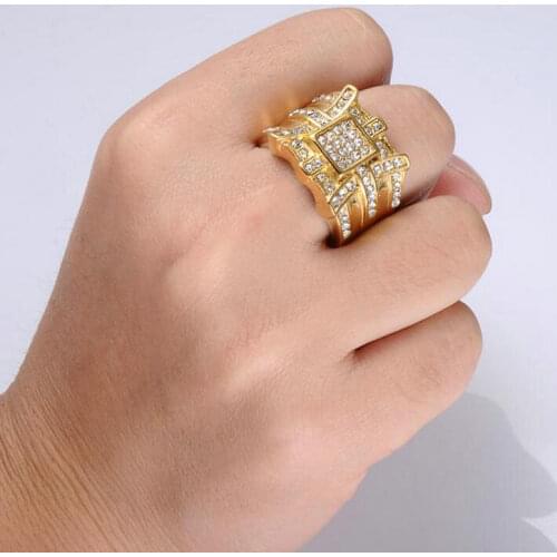 Black King Women's Gold Rings