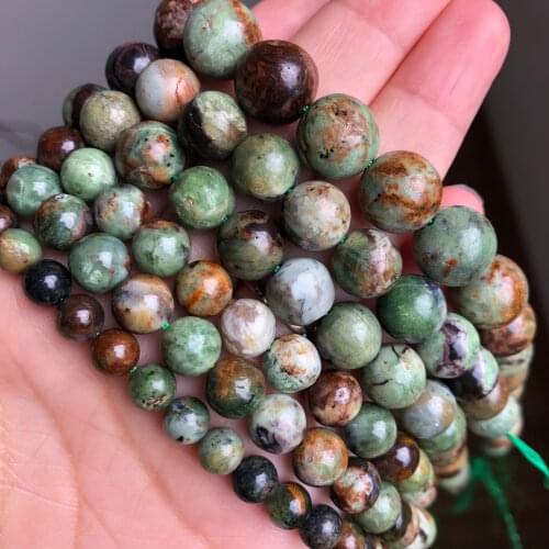 Natural Chrysoprase Green Jades Stone Beads High Quality Loose Spacer Beads For Jewelry Making Diy Bracelet Necklace 6 8 10 12mm
