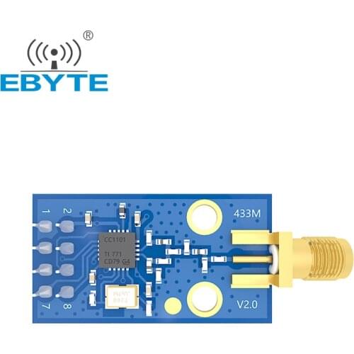 E07-M1101D-SMA Low Power Wireless Transceiver Module 433MHz CC1101 Development Board Small Size SPI Iot Communication Module