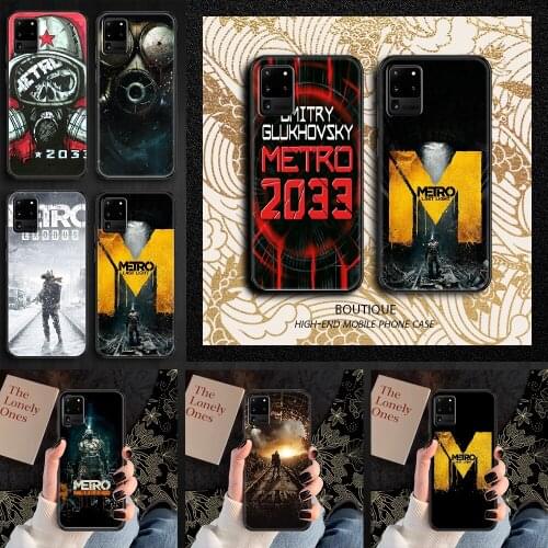 Game Metro 2033 Phone case For Samsung Galaxy Note 4 8 9 10 20 S8 S9 S10 S10E S20 Plus UITRA Ultra black silicone bumper trend