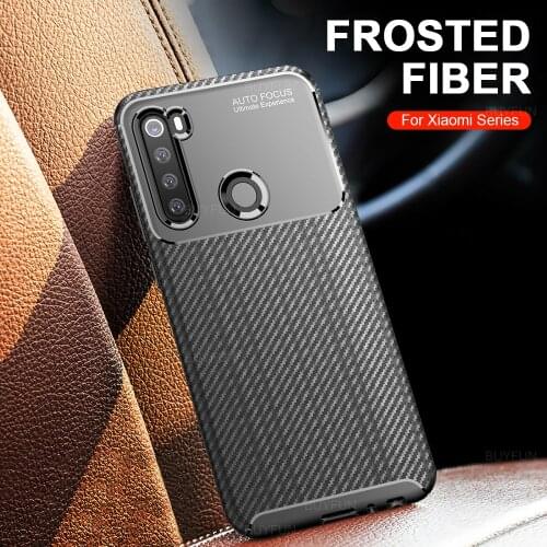 Carbon Fiber TPU Soft Shell Cover Case For Xiaomi POCO X3 NFC Redmi Note 9S 9 8 F2 Pro 8T 8A 9A 9C Silicone Shockproof Coque