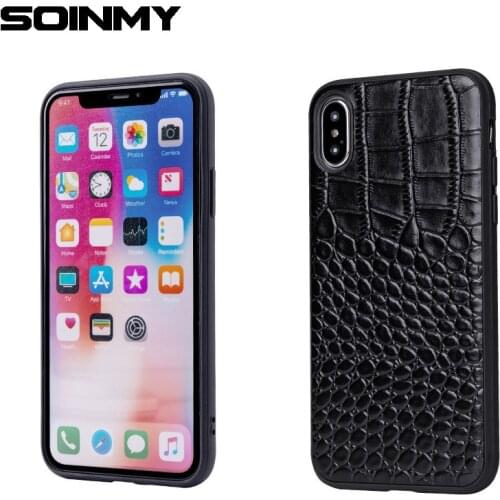 Genuine Leather mobile phone case for iphone XS MAX XR XS X 360 Full protective Coque for Apple iphone 6 6s 7 8 plus Cover Case