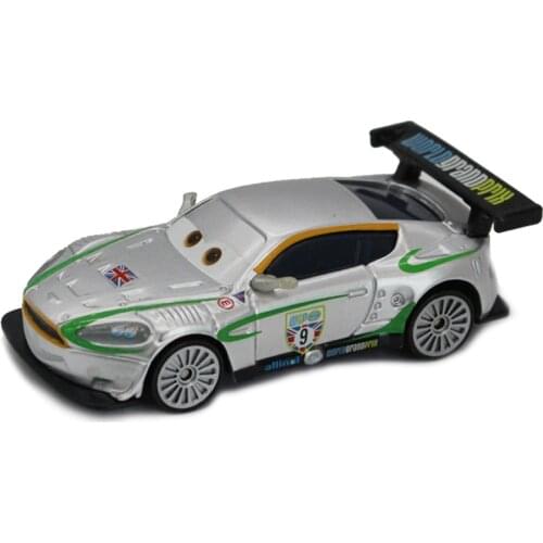 Disney Pixar Cars Diecast Rare Silvery British Racing Car Diecast Cars 1:55 Disney Toy Great Collection Kid Best Gift