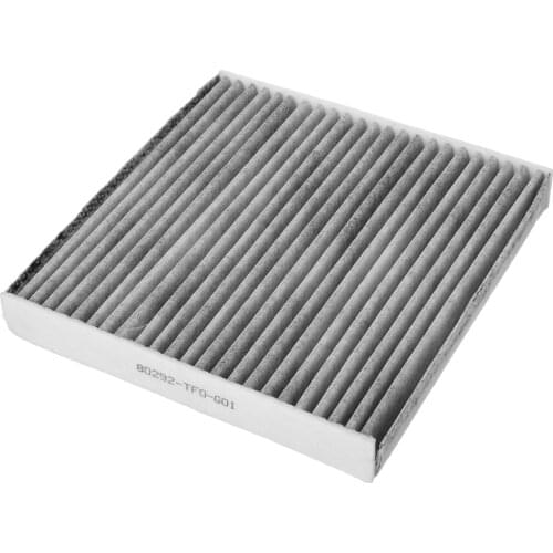 Mayitr 1pc Carbon Cabin Fiber Air Filter For Honda Civic HRV Insight Fit CR-Z 80292-TF0-G01 CU21003