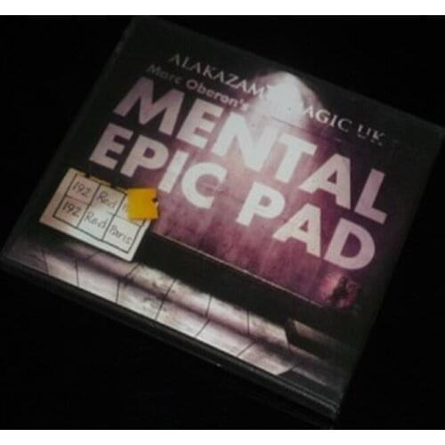 Mental Epic Pad (Gimmick and DVD) Marc Oberon Mentalism Magic,Magic Tricks,Illusions,Close up Magia Prediction Magician FISM