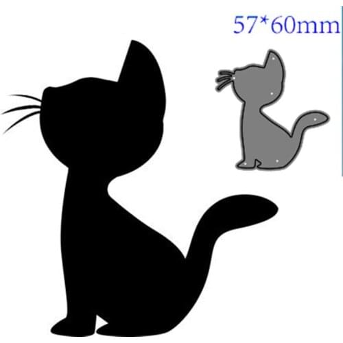 Metal cutting dies cut die mold Animal cat decoration Scrapbook paper craft knife mould blade punch stencils dies