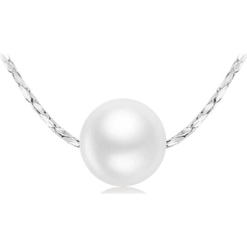 Trendy 2020 New Pearl Necklace Pendant For Women Silver Color Pendant P2049