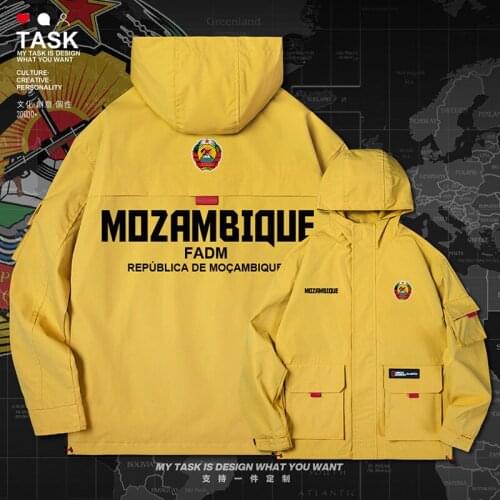 Mozambique MOZ Mozambican men jacket hooded Land Force logo army fan mens clothing new windbreaker mens top clothes autumn