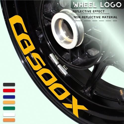 Motorcycle wheel tire stickers reflective strip decals personalized decorative stickers for HONDA CB500X cb 500x